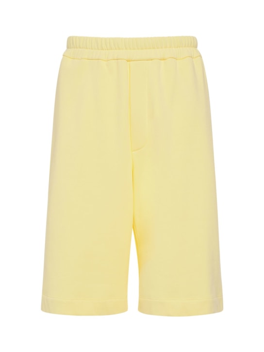 Jil Sander: SHORTS AUS BIO-BAUMWOLLE - Hellgelb - men_0 | Luisa Via Roma