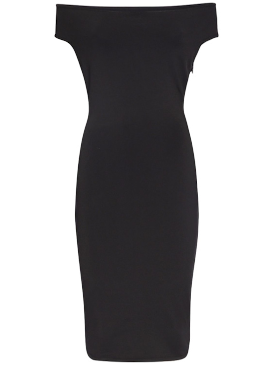 Knit viscose midi dress