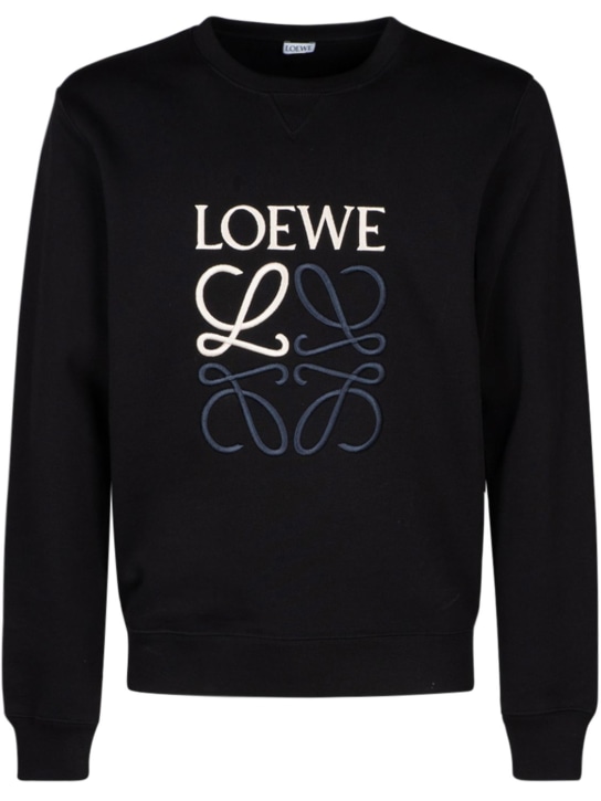 Loewe: ANAGRAM コットンスウェットシャツ - men_0 | Luisa Via Roma