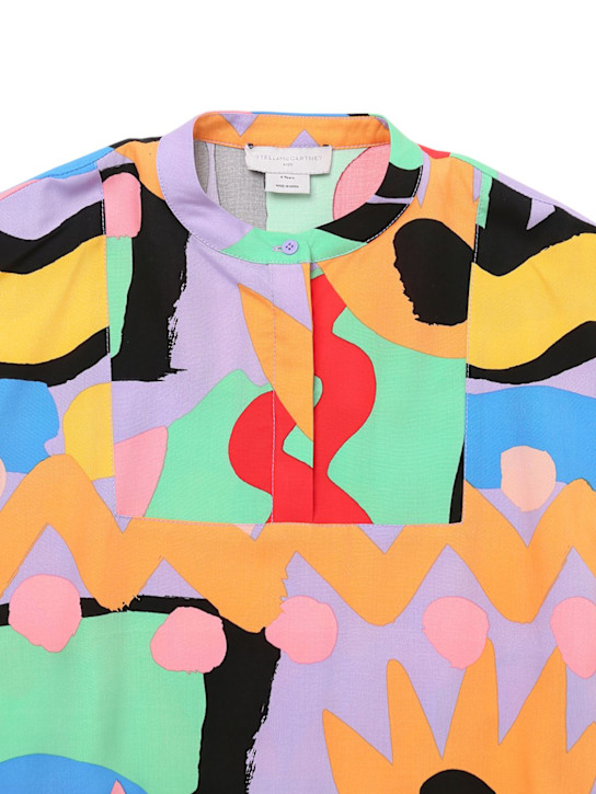 Stella McCartney Kids: ビスコースブレンドワンピース - マルチカラー - kids-girls_1 | Luisa Via Roma