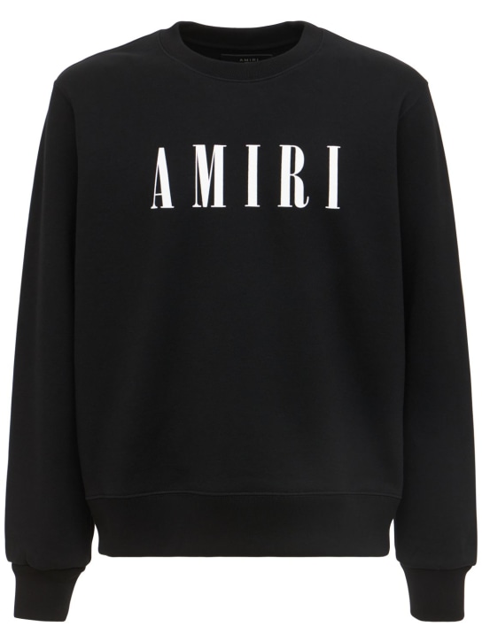 Amiri: Core コットンジャージースウェットシャツ - men_0 | Luisa Via Roma