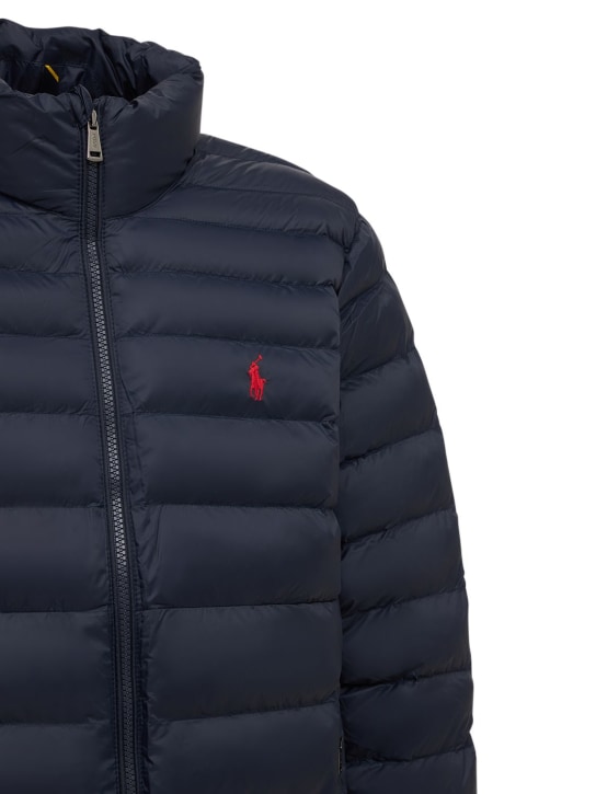 Polo Ralph Lauren: Terra nylon puffer jacket w/ logo - Collection Navy - men_1 | Luisa Via Roma