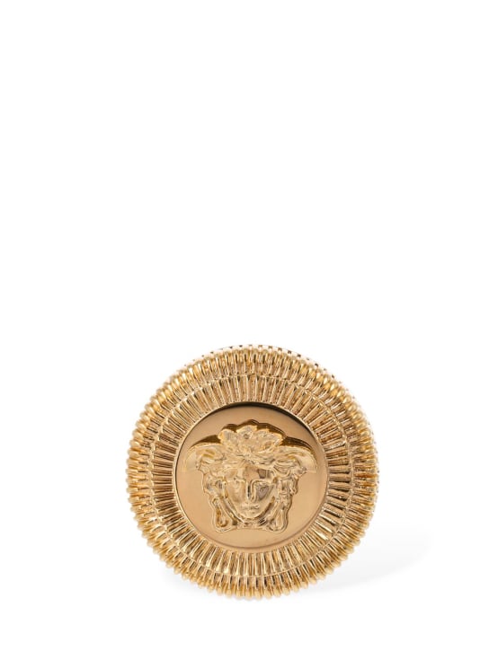 Versace: Medusa thick ring - Gold - women_0 | Luisa Via Roma