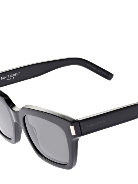 Saint Laurent: Bold SL 1 acetate sunglasses - Black - men_1 | Luisa Via Roma