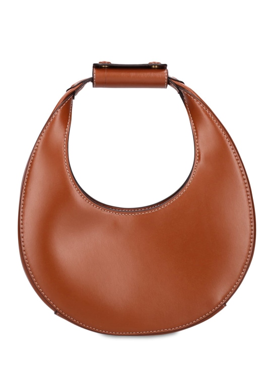 Staud: Mini Moon smooth leather bag - Tan - women_0 | Luisa Via Roma