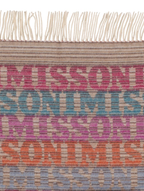 Missoni Home: Plaid en laine mélangée Buddy - Multicolore - ecraft_1 | Luisa Via Roma
