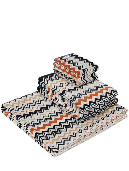 Missoni Home: Set of 5 Bernard cotton towels - Multicolor - ecraft_0 | Luisa Via Roma