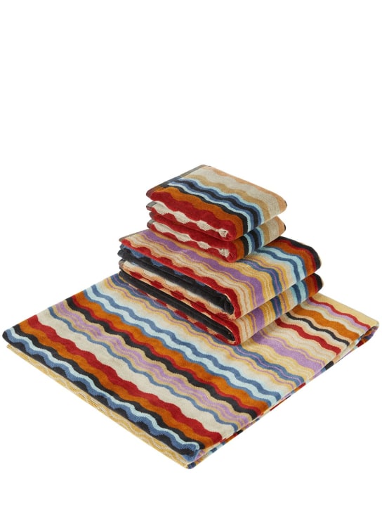 Missoni Home: Set of 5 Bonnie cotton towels - Multicolor - ecraft_0 | Luisa Via Roma
