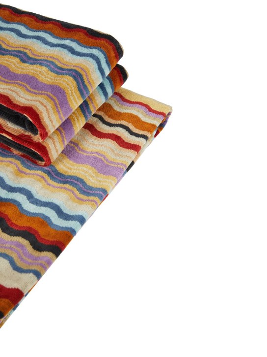 Missoni Home: Set of 5 Bonnie cotton towels - Multicolor - ecraft_1 | Luisa Via Roma
