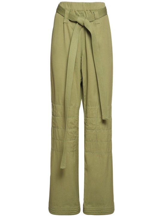 Stella McCartney: Hose aus Baumwollmischung - Pistachio - women_0 | Luisa Via Roma