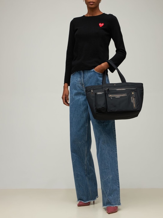 Anya Hindmarch: Recycled nylon multi pocket E/W tote bag - women_1 | Luisa Via Roma