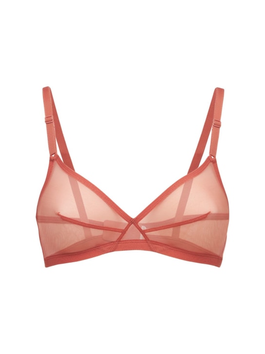 Eres: Bel wireless mesh triangle bra - Pink - women_0 | Luisa Via Roma