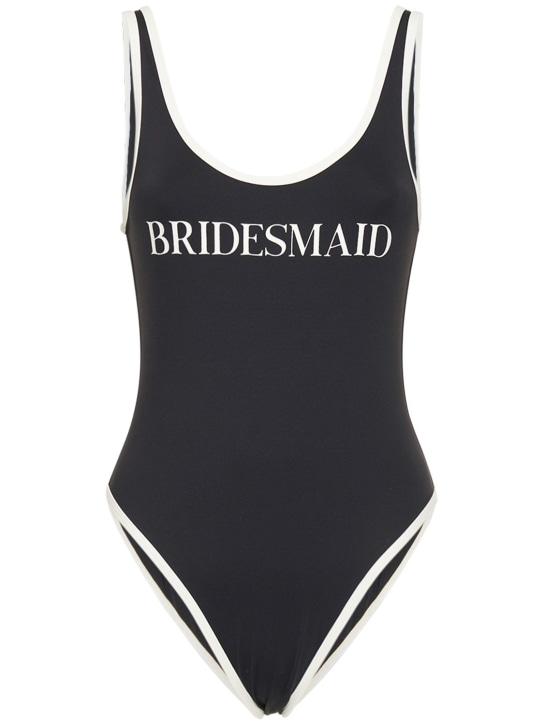 Weworewhat: Bañador entero con escote redondo - Negro/Multi - women_0 | Luisa Via Roma