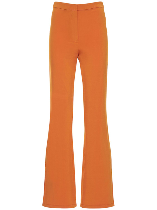 Remain: Jessie flared crepe pants - Orange - women_0 | Luisa Via Roma