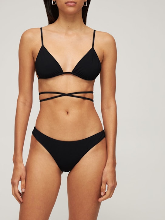 Anemos: The Hipstare mid-rise bikini bottoms - Black - women_1 | Luisa Via Roma