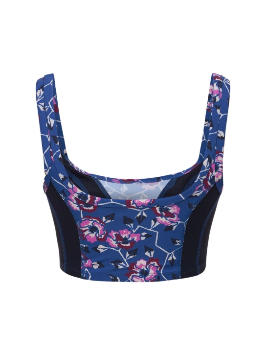 Marant Etoile: Taceya印花科技织物运动内衣 - 蓝色/多色 - women_1 | Luisa Via Roma