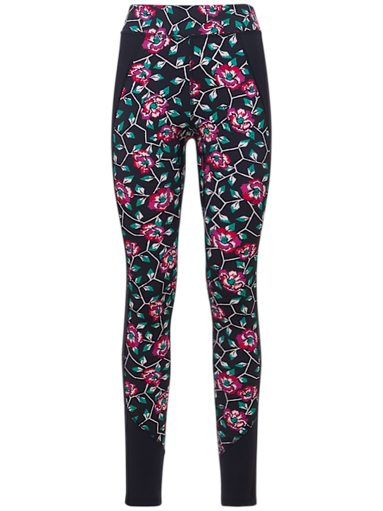 Marant Etoile: Tisea printed tech leggings - Black/Multi - women_0 | Luisa Via Roma