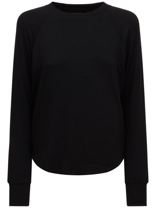 Splits59: Warm Up フリーススウェットシャツ - ブラック - women_0 | Luisa Via Roma