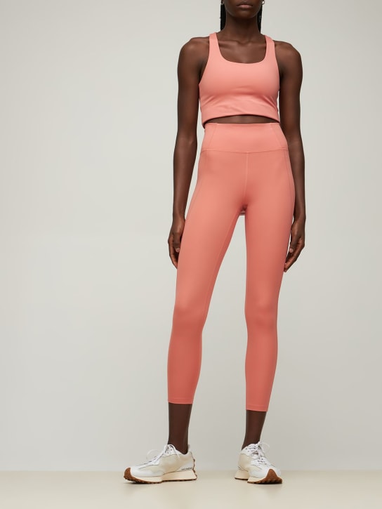 Girlfriend Collective: 高腰7/8压缩紧身裤 - 粉色 - women_1 | Luisa Via Roma