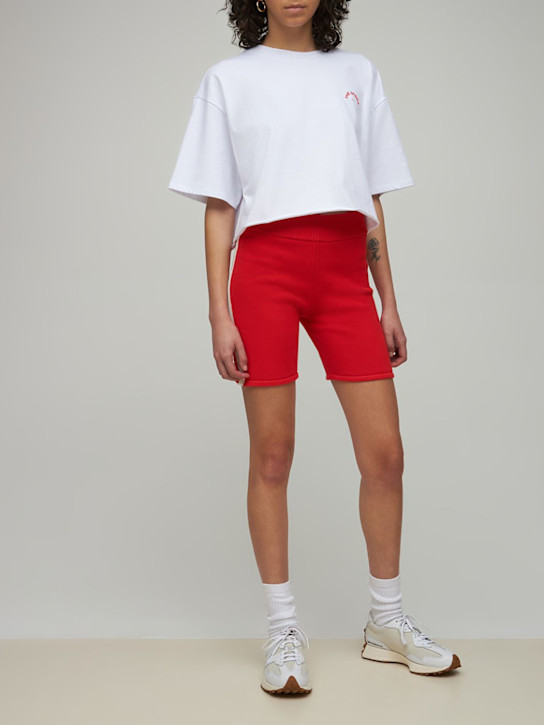 The Upside: Riviera Pia tech blend shorts - Red - women_1 | Luisa Via Roma