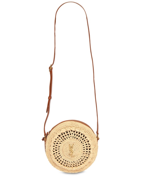 Round raffia crossbody online bag