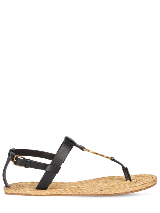 Ysl cassandra flat sandals hot sale