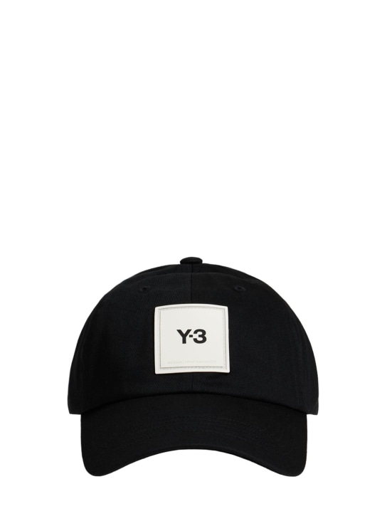 Y-3: 方形logo棉质棒球帽 - women_0 | Luisa Via Roma