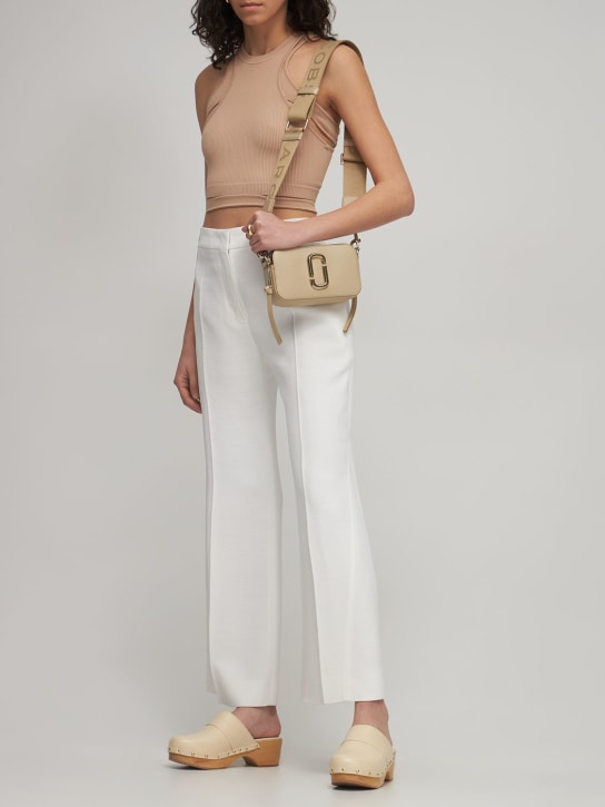 Marc Jacobs: The Snapshot DTM leather shoulder bag - Khaki - women_1 | Luisa Via Roma