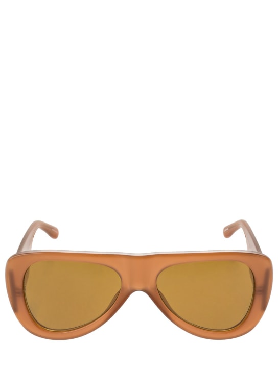 The Attico: Edie acetate aviator sunglasses - women_0 | Luisa Via Roma