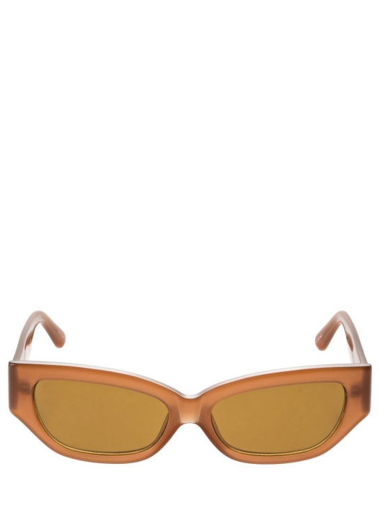 The Attico: Vanessa cat-eye acetate sunglasses - Kahverengi/Bronz - women_0 | Luisa Via Roma