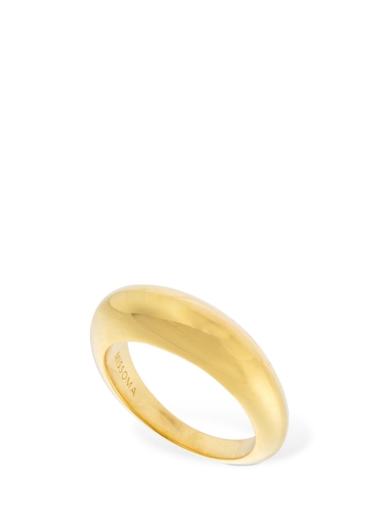 Missoma: Einfacher, dicker Ring „Dome“ - Gold - women_0 | Luisa Via Roma