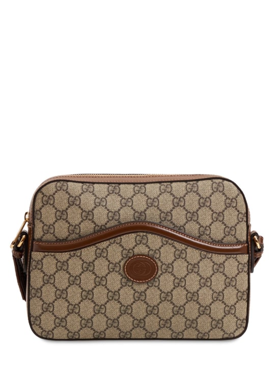 Gucci: Messenger bag w/ Interlocking G - Bej - men_0 | Luisa Via Roma
