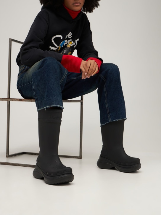 Balenciaga: Crocs rubber boots - Siyah - women_1 | Luisa Via Roma