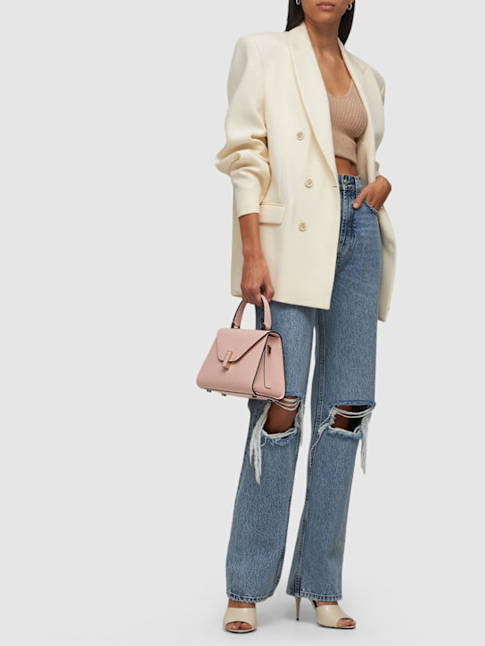 Valextra: Mini Iside grained leather bag - women_1 | Luisa Via Roma
