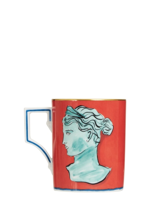 Ginori 1735: 400ml Nettuno luna porcelain mug - Red - ecraft_2 | Luisa Via Roma