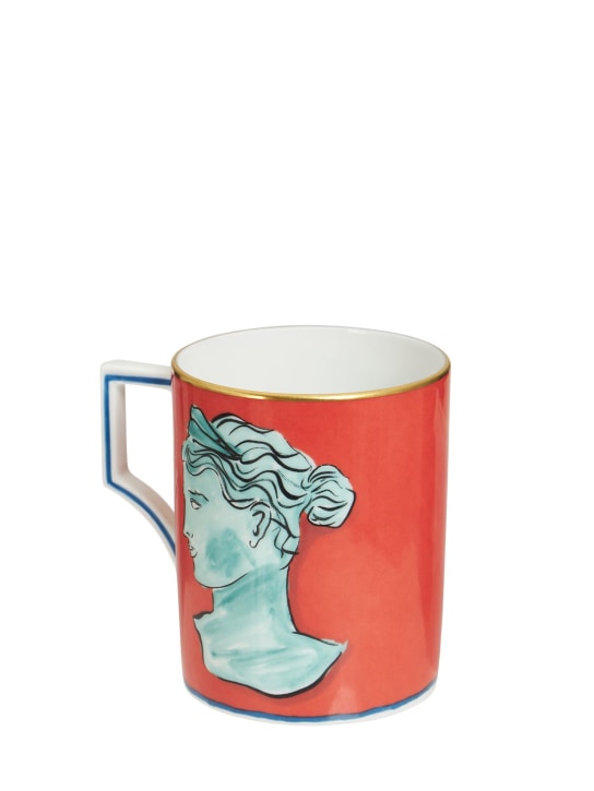 Ginori 1735: 400ml Nettuno luna porcelain mug - Red - ecraft_3 | Luisa Via Roma
