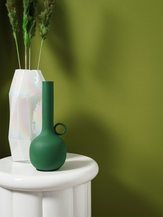 Polspotten: Spartan medium green candle holder - Green - ecraft_1 | Luisa Via Roma