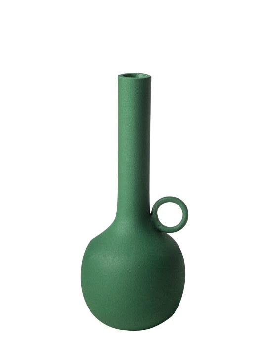Polspotten: Spartan medium green candle holder - Green - ecraft_0 | Luisa Via Roma
