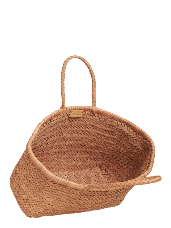 Dragon Diffusion: Triple Jump Small leather basket bag - Natural - women_5 | Luisa Via Roma