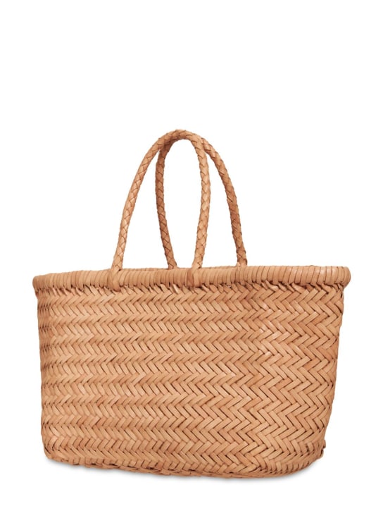 Dragon Diffusion: Triple Jump Small leather basket bag - Natural - women_2 | Luisa Via Roma
