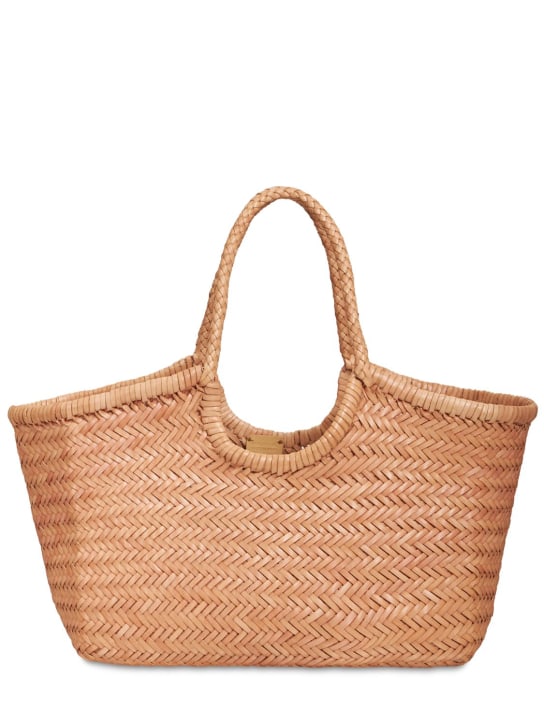 Dragon Diffusion: Big Nantucket woven leather basket bag - Doğal - women_0 | Luisa Via Roma