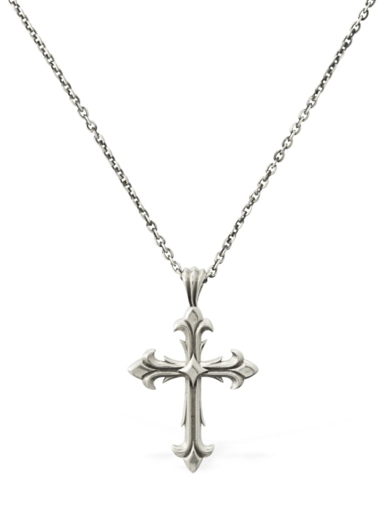 Emanuele Bicocchi: Romantic rock medium cross necklace - men_0 | Luisa Via Roma