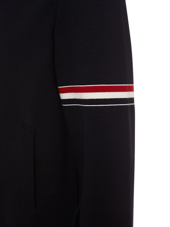 Thom Browne: Milano cotton blend bomber jacket - men_1 | Luisa Via Roma