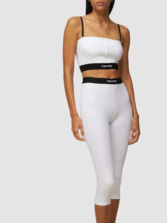 Logo tech jersey bike shorts - Thumbnail 2