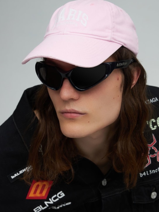 Balenciaga: Paris City baseball hat - Light Pink - men_1 | Luisa Via Roma