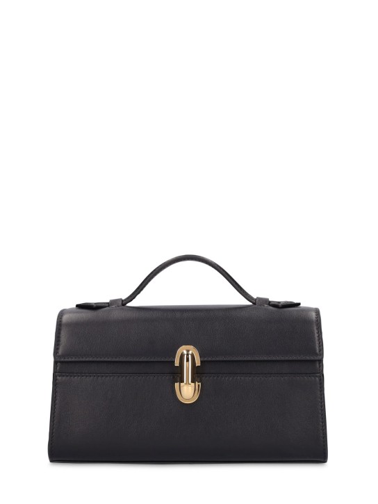 Savette: The Symmetry leather top handle bag - Black - women_0 | Luisa Via Roma