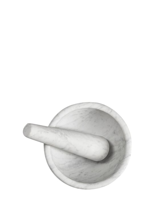 Salvatori: Ellipse marble mortar & pestle - White - ecraft_1 | Luisa Via Roma