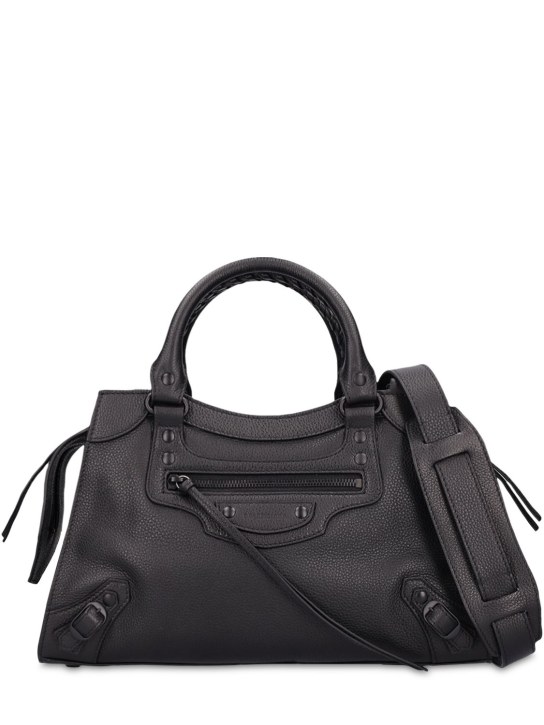 Balenciaga: Small Neo Classic leather top handle bag - women_0 | Luisa Via Roma