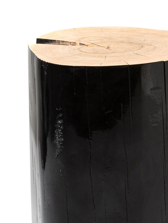 Gervasoni: Taburete Medium Log lacado - Negro - ecraft_1 | Luisa Via Roma