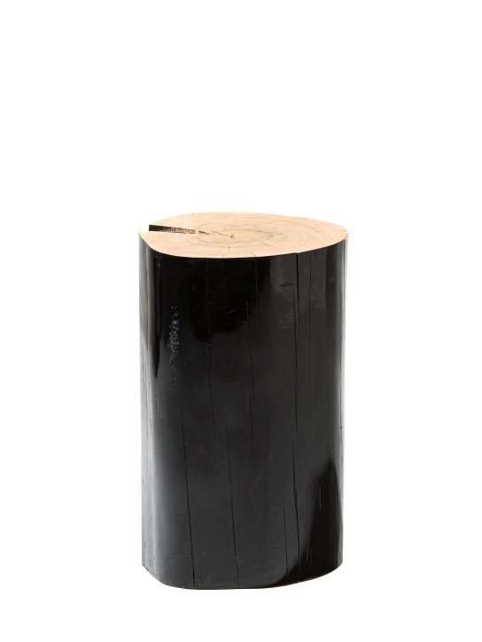 Gervasoni: Taburete Medium Log lacado - Negro - ecraft_0 | Luisa Via Roma